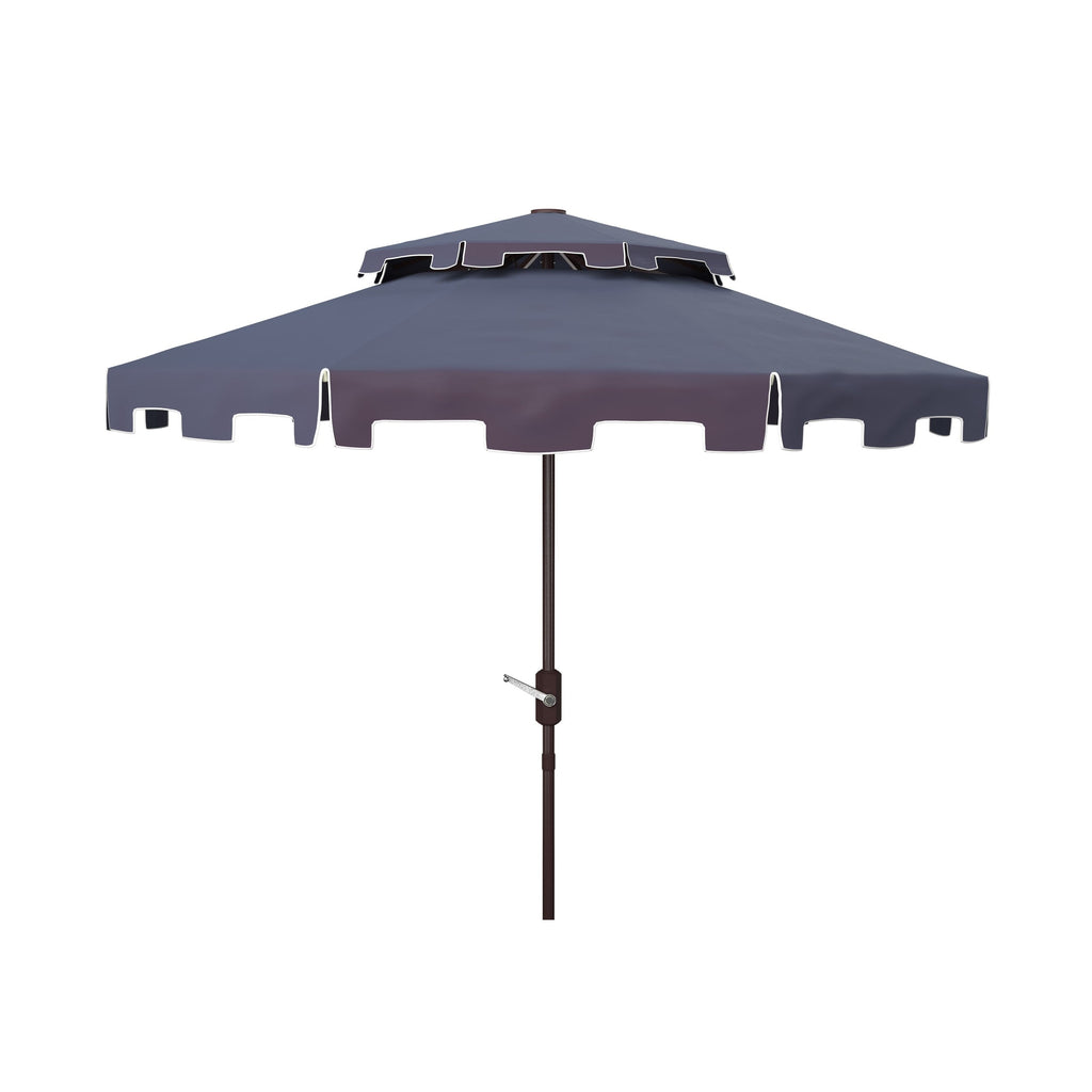 Ombrellone da mercato SAFAVIEH Outdoor Livia da 9 piedi con doppia cima, base non inclusa