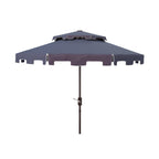Ombrellone da mercato SAFAVIEH Outdoor Livia da 9 piedi con doppia cima, base non inclusa