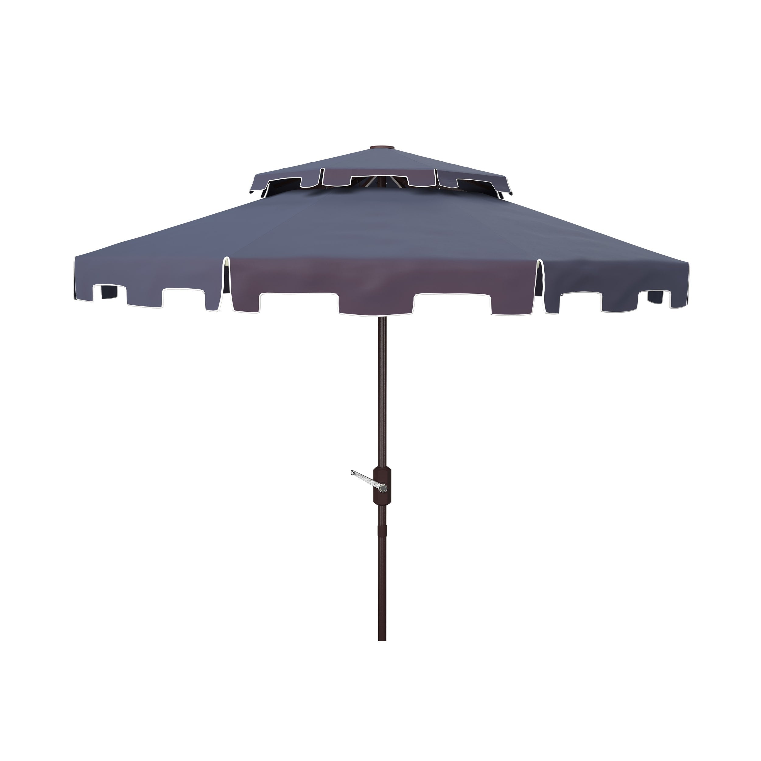 Ombrellone da mercato SAFAVIEH Outdoor Livia da 9 piedi con doppia cima, base non inclusa