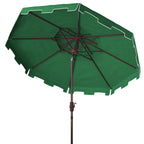 Ombrellone da mercato SAFAVIEH Outdoor Livia da 9 piedi con doppia cima, base non inclusa