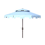 Ombrellone da mercato SAFAVIEH Outdoor Livia da 9 piedi con doppia cima, base non inclusa