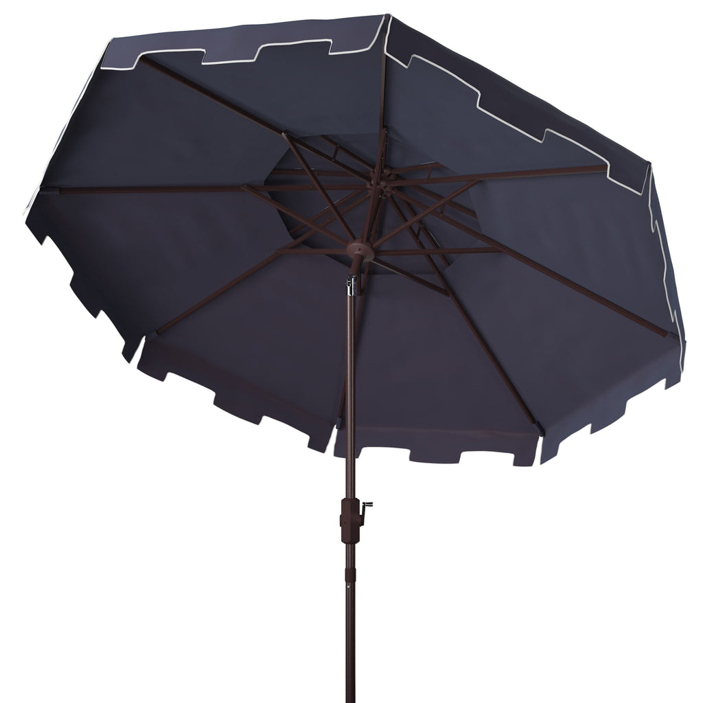 Ombrellone da mercato SAFAVIEH Outdoor Livia da 9 piedi con doppia cima, base non inclusa