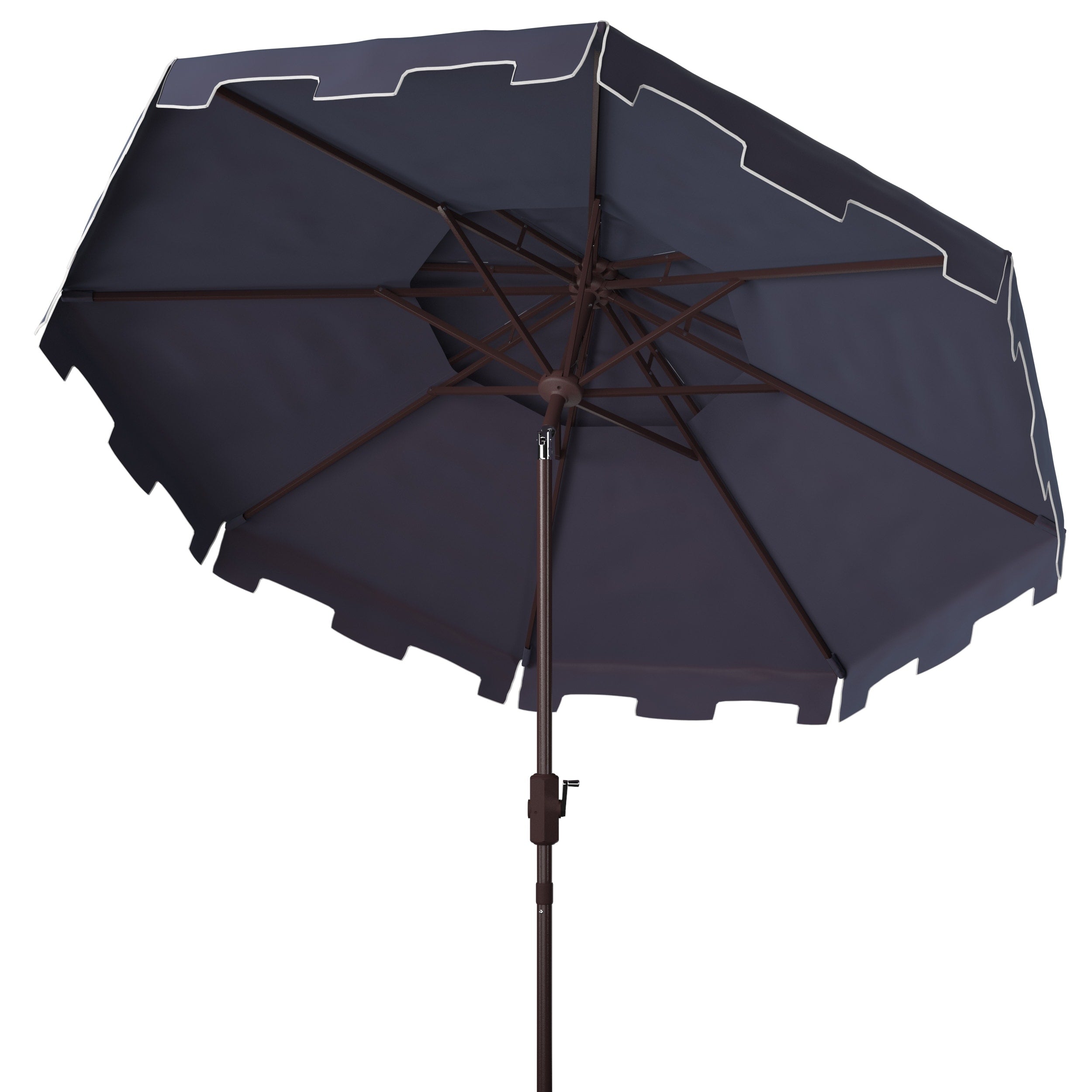 Ombrellone da mercato SAFAVIEH Outdoor Livia da 9 piedi con doppia cima, base non inclusa