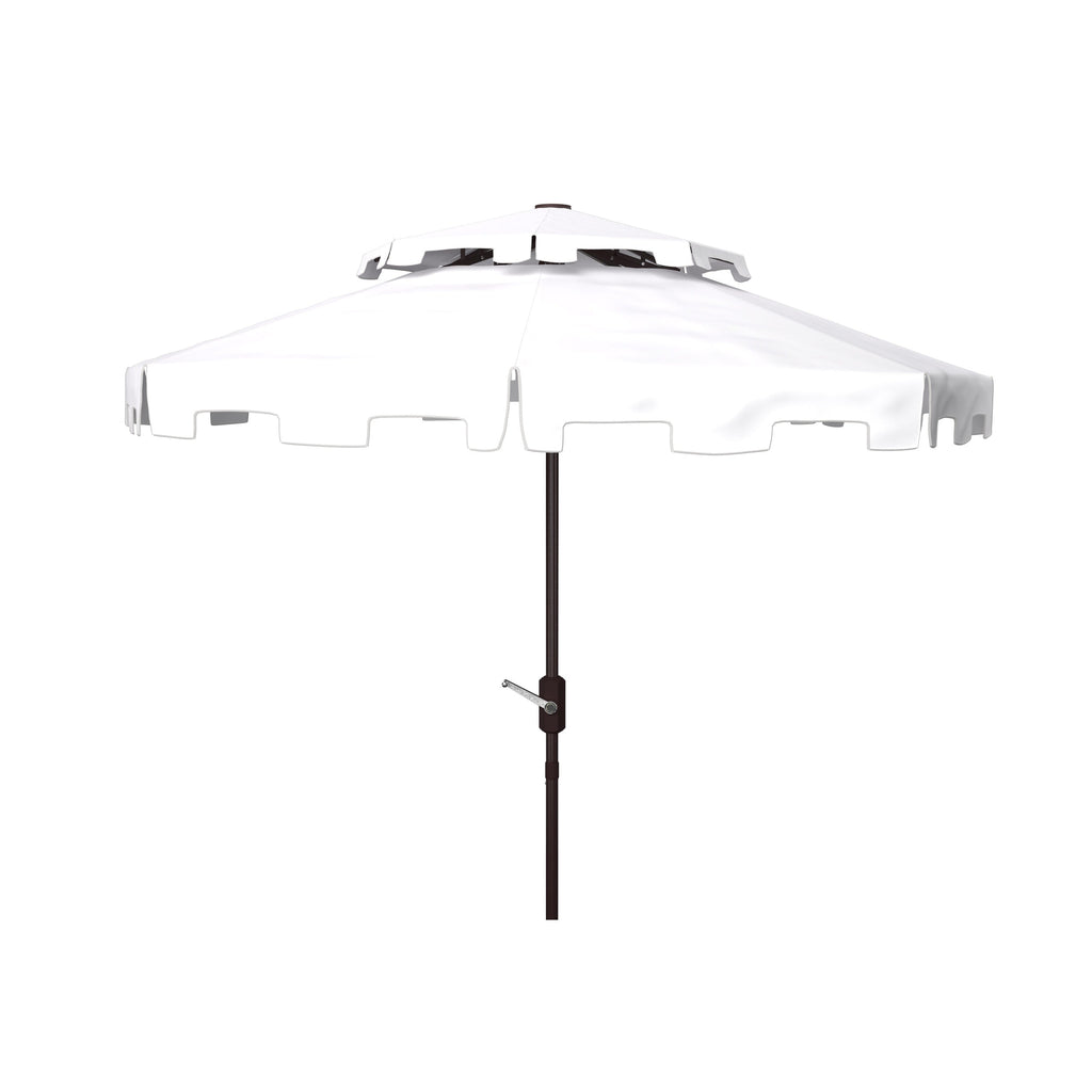 Ombrellone da mercato SAFAVIEH Outdoor Livia da 9 piedi con doppia cima, base non inclusa