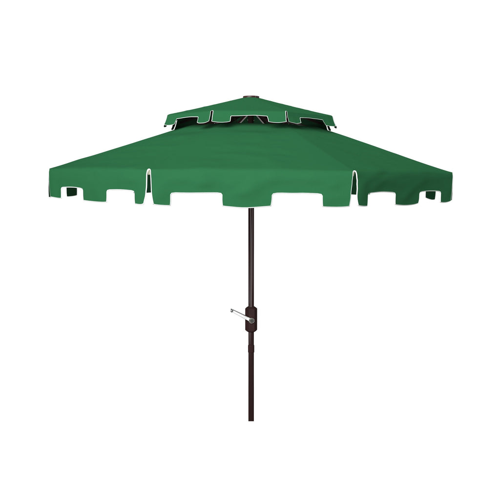 Ombrellone da mercato SAFAVIEH Outdoor Livia da 9 piedi con doppia cima, base non inclusa