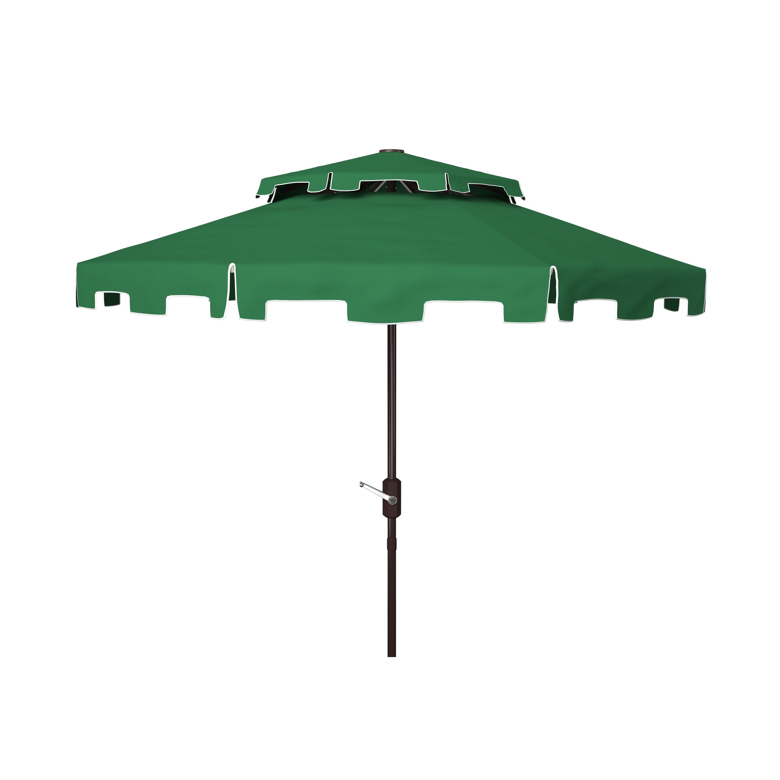 Ombrellone da mercato SAFAVIEH Outdoor Livia da 9 piedi con doppia cima, base non inclusa