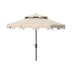 Ombrellone da mercato SAFAVIEH Outdoor Livia da 9 piedi con doppia cima, base non inclusa