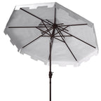 Ombrellone da mercato SAFAVIEH Outdoor Livia da 9 piedi con doppia cima, base non inclusa