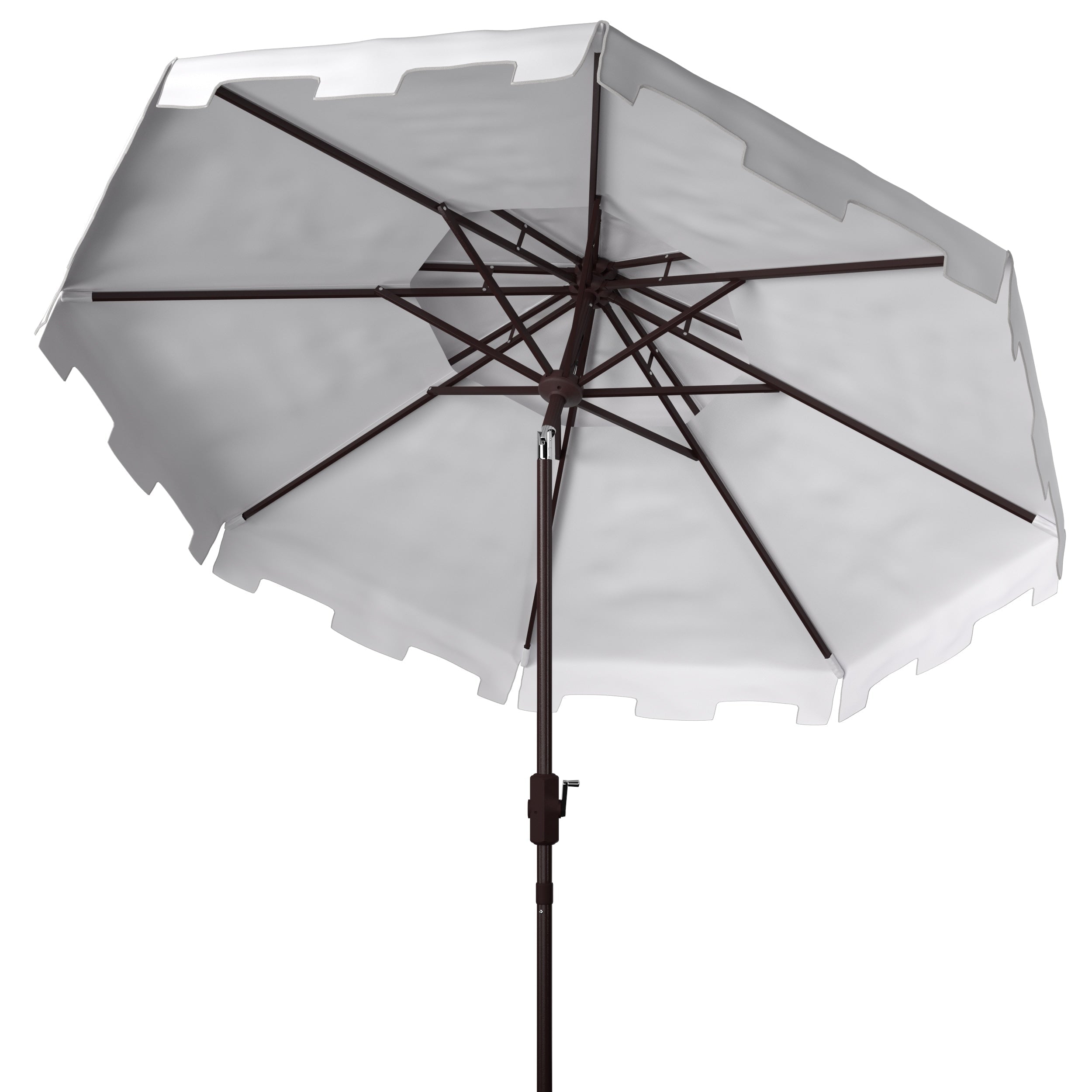 Ombrellone da mercato SAFAVIEH Outdoor Livia da 9 piedi con doppia cima, base non inclusa