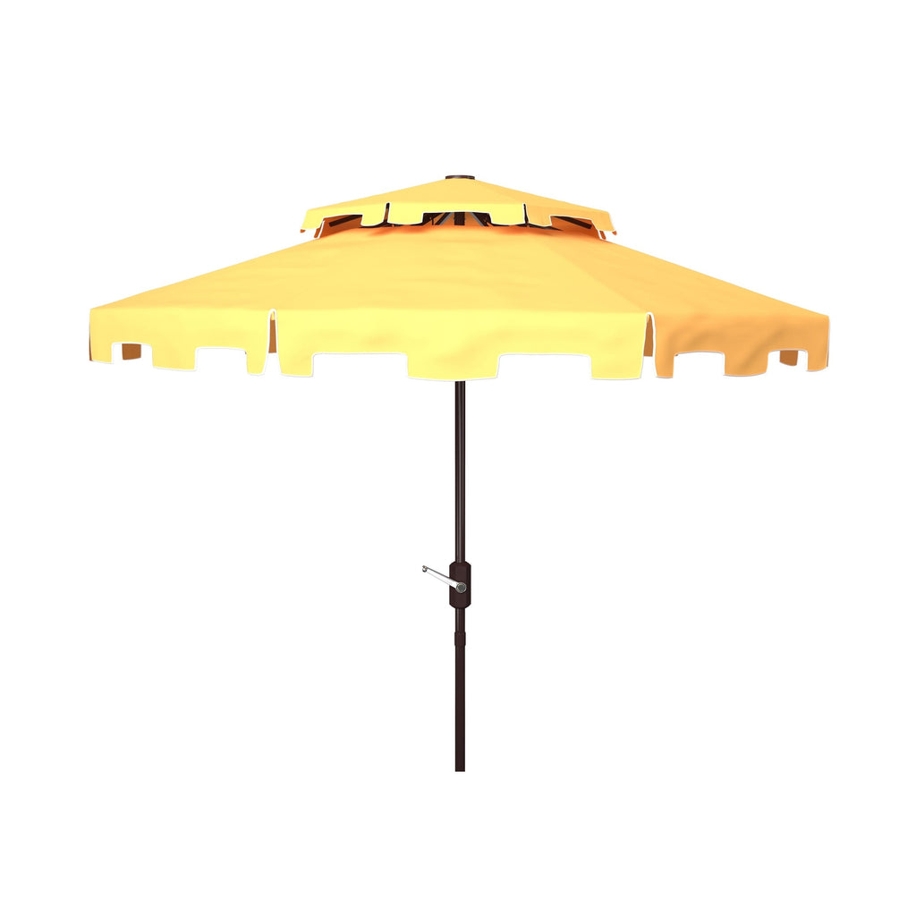 Ombrellone da mercato SAFAVIEH Outdoor Livia da 9 piedi con doppia cima, base non inclusa