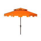Ombrellone da mercato SAFAVIEH Outdoor Livia da 9 piedi con doppia cima, base non inclusa