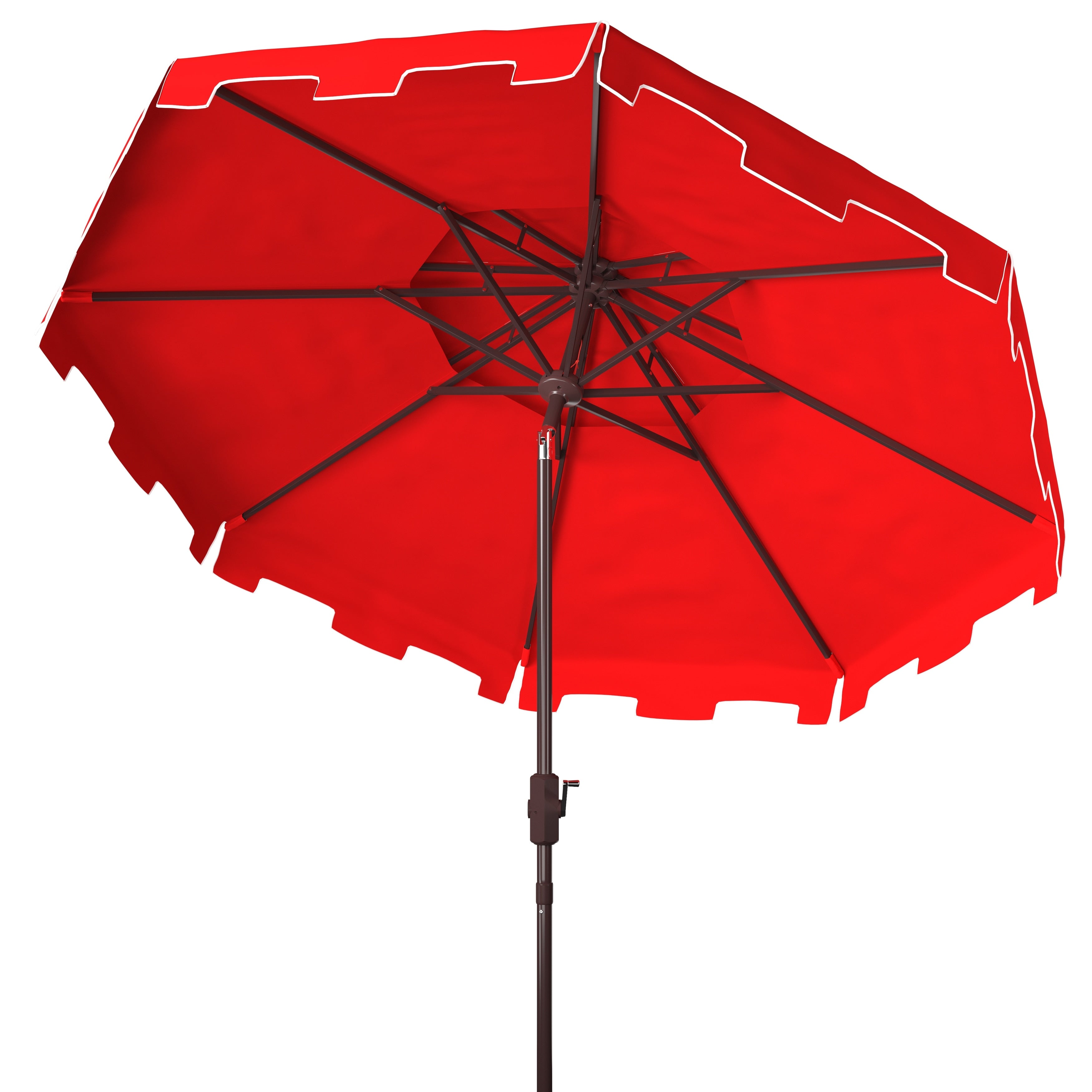Ombrellone da mercato SAFAVIEH Outdoor Livia da 9 piedi con doppia cima, base non inclusa