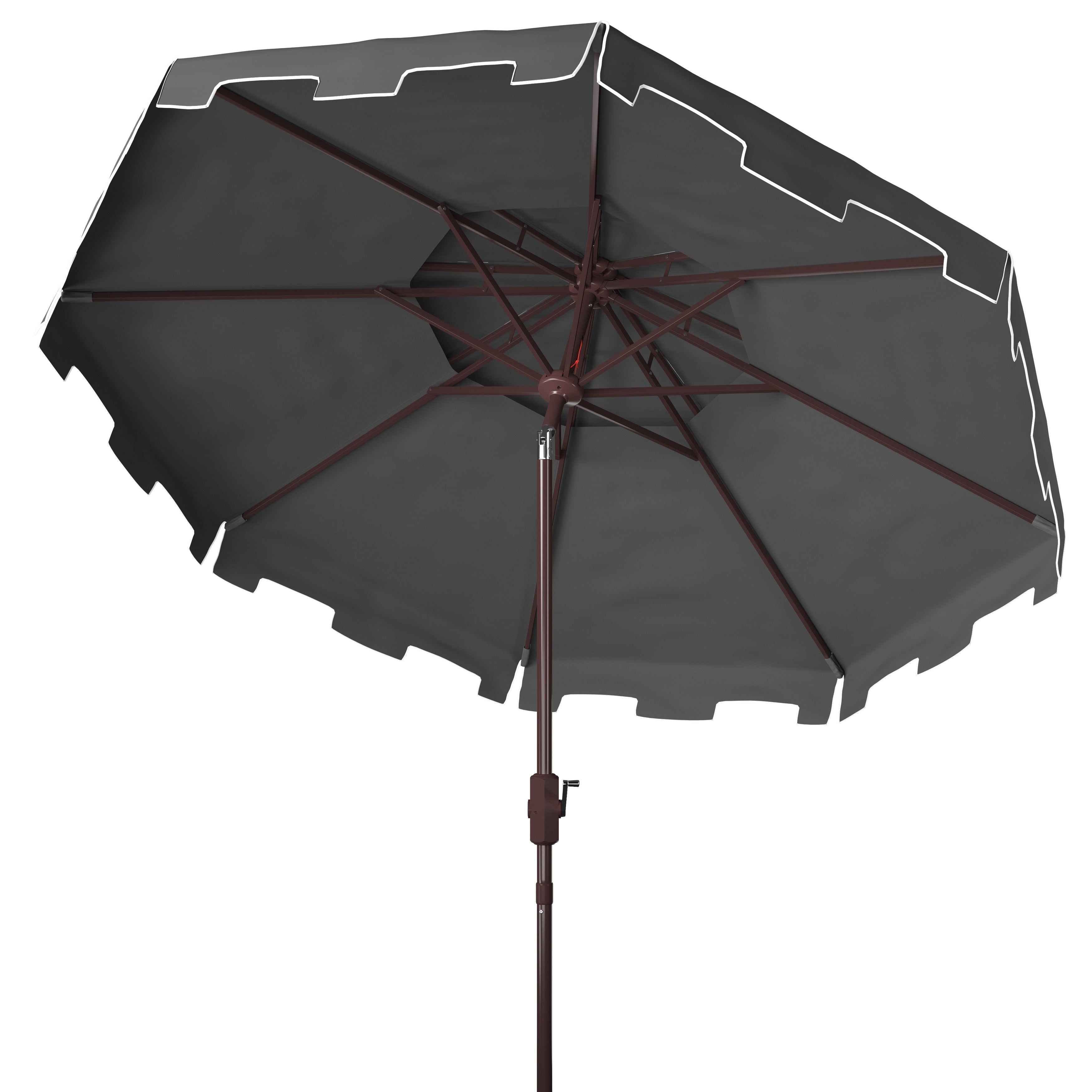 Ombrellone da mercato SAFAVIEH Outdoor Livia da 9 piedi con doppia cima, base non inclusa