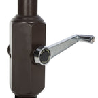 Ombrellone da mercato SAFAVIEH Outdoor Livia da 9 piedi con doppia cima, base non inclusa