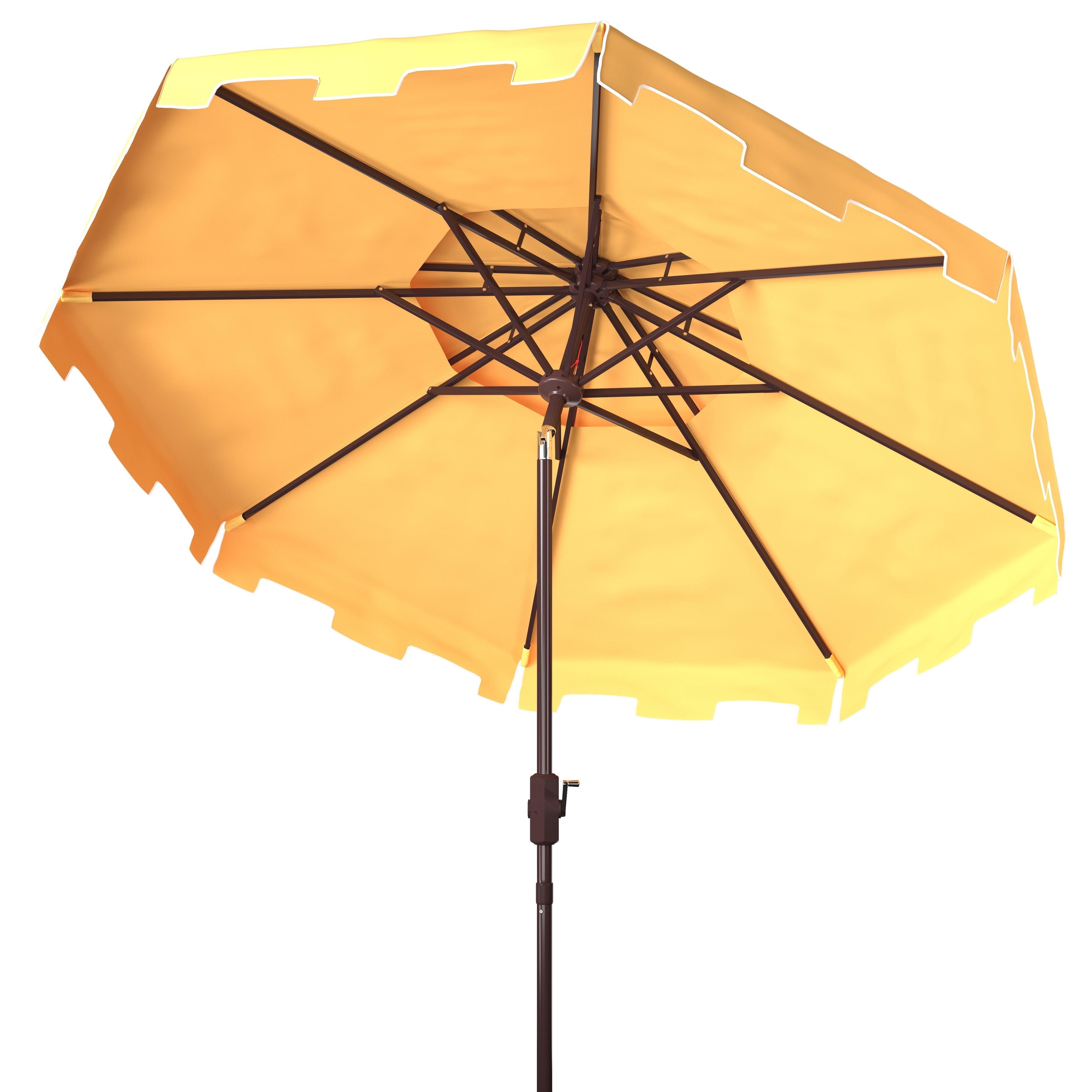 Ombrellone da mercato SAFAVIEH Outdoor Livia da 9 piedi con doppia cima, base non inclusa