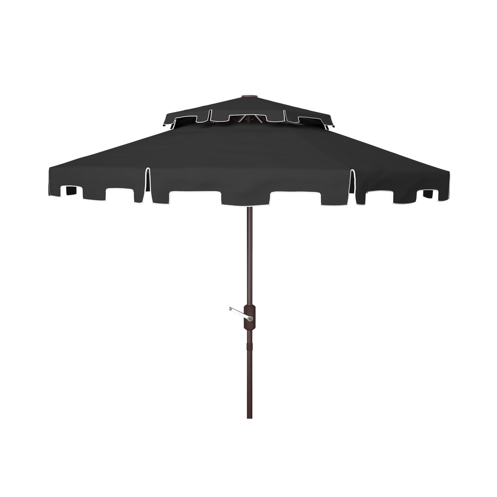 Ombrellone da mercato SAFAVIEH Outdoor Livia da 9 piedi con doppia cima, base non inclusa
