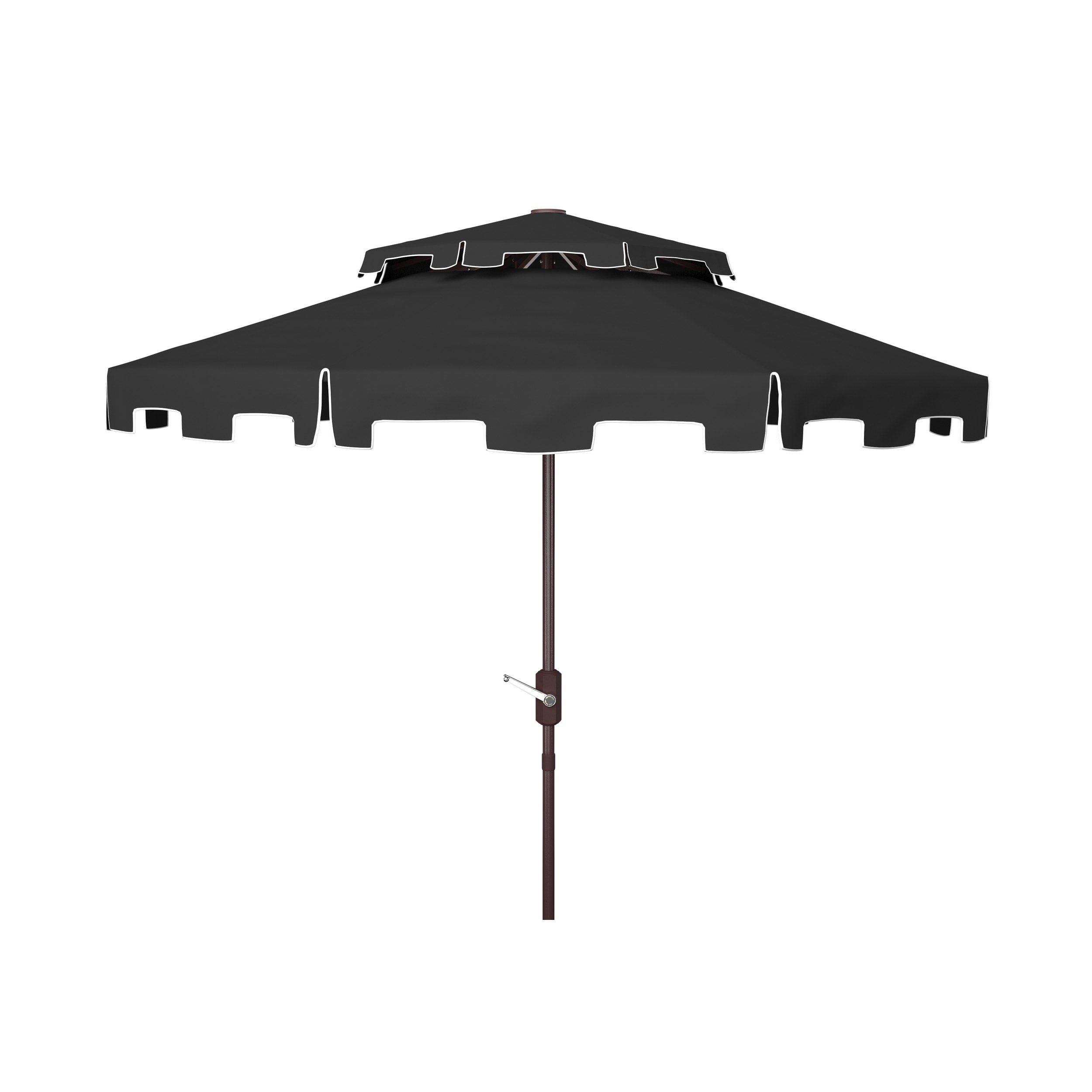 Ombrellone da mercato SAFAVIEH Outdoor Livia da 9 piedi con doppia cima, base non inclusa