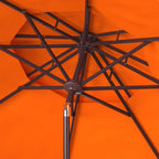 Ombrellone da mercato SAFAVIEH Outdoor Livia da 9 piedi con doppia cima, base non inclusa