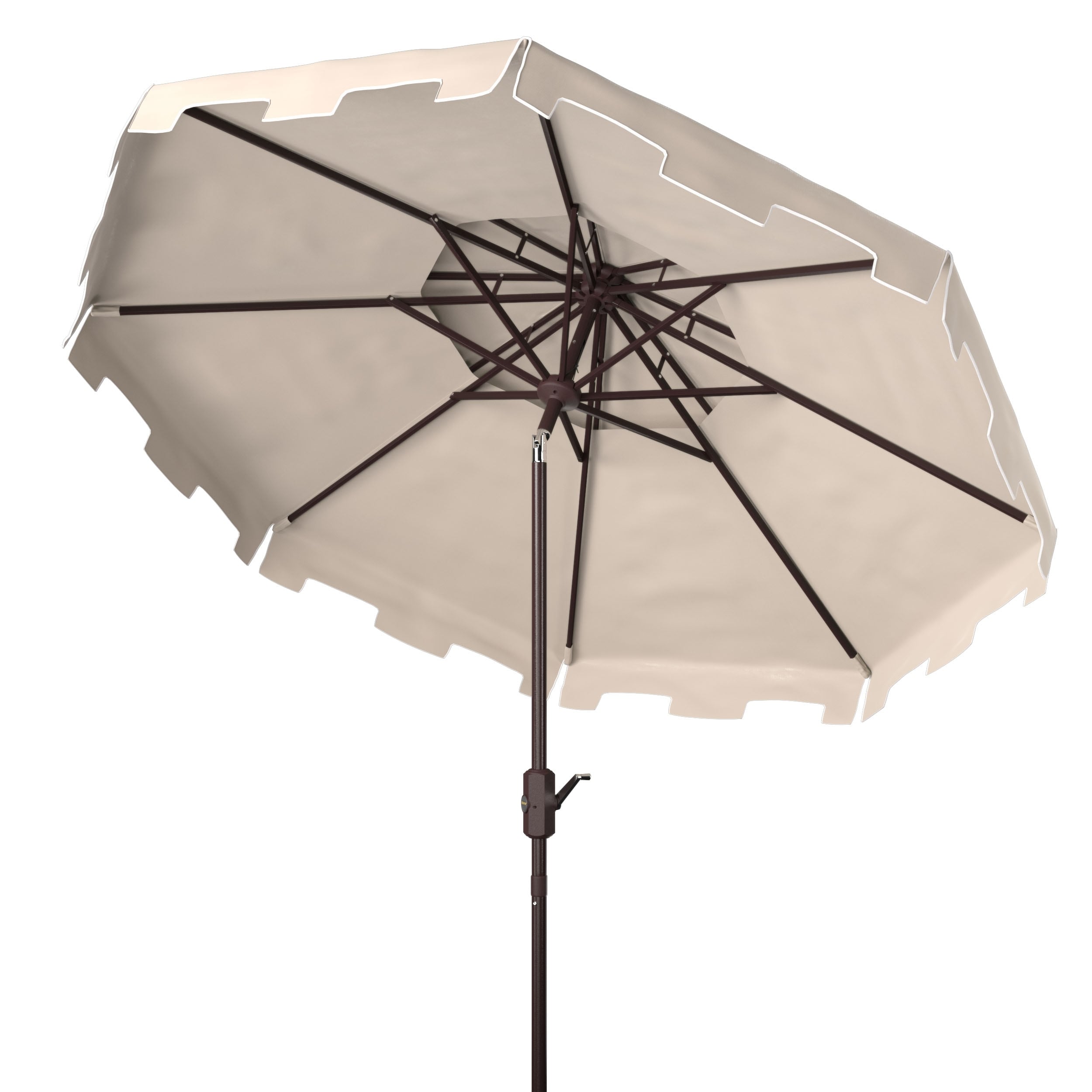 Ombrellone da mercato SAFAVIEH Outdoor Livia da 9 piedi con doppia cima, base non inclusa