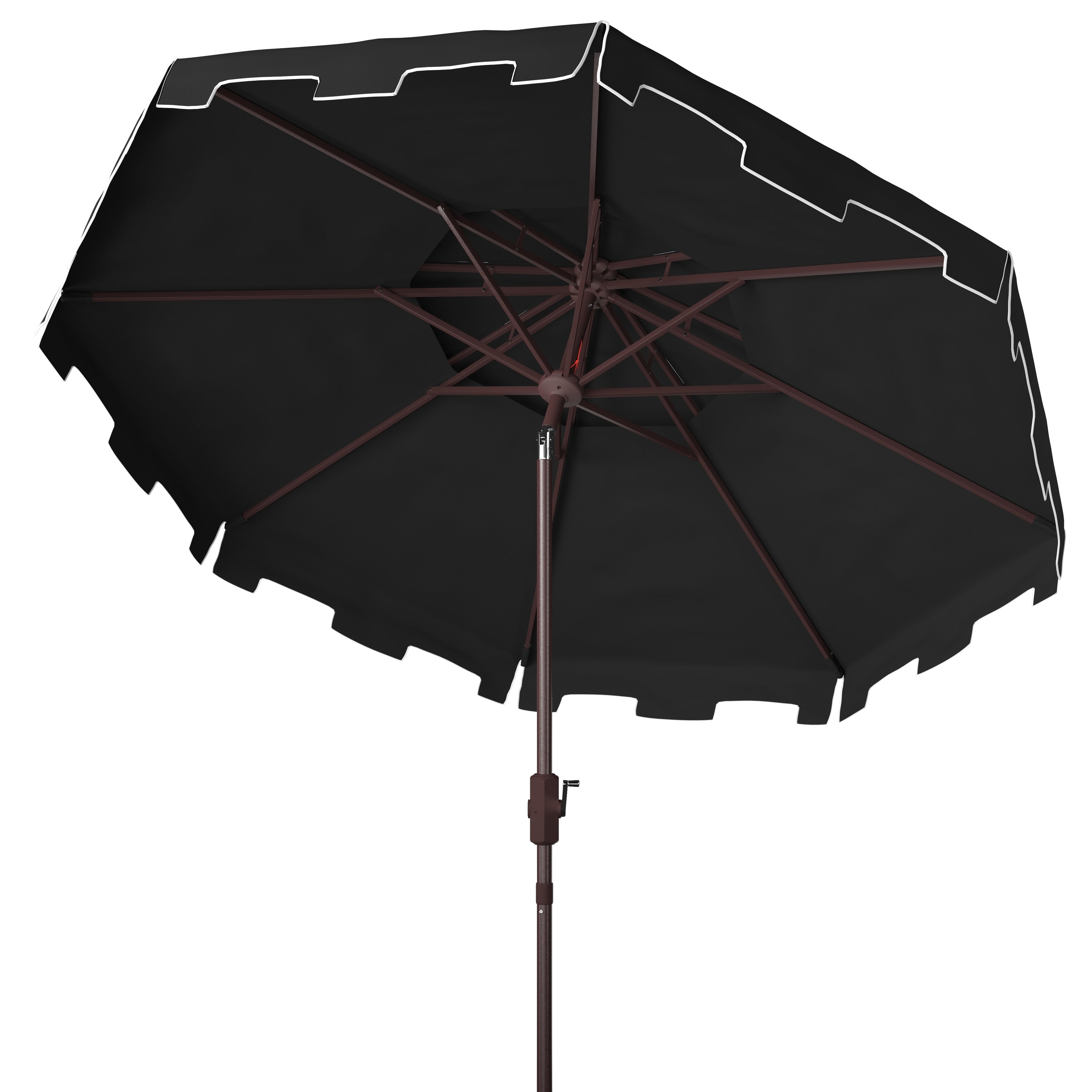 Ombrellone da mercato SAFAVIEH Outdoor Livia da 9 piedi con doppia cima, base non inclusa