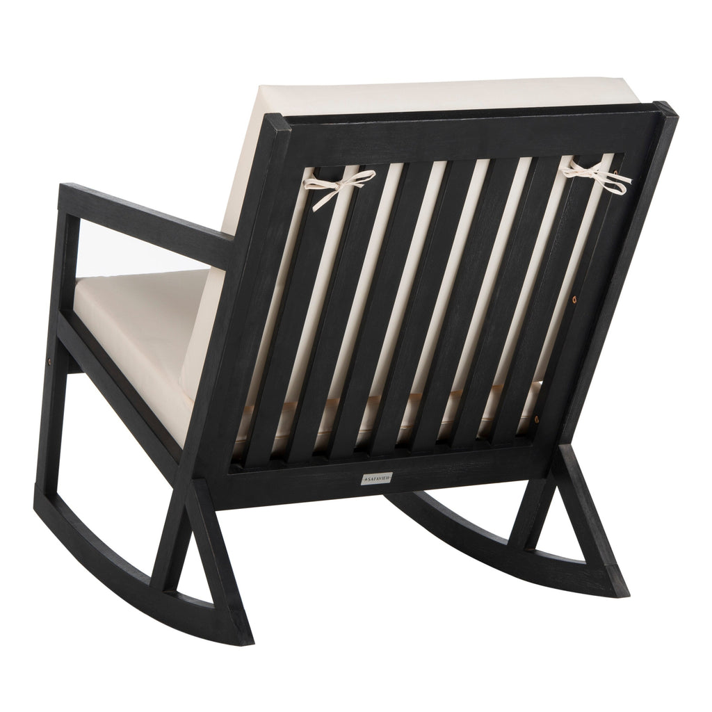 Sedia a dondolo da esterno SAFAVIEH Makaila con cuscino - 26L x 31P x 38A