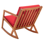 Sedia a dondolo da esterno SAFAVIEH Makaila con cuscino - 26L x 31P x 38A