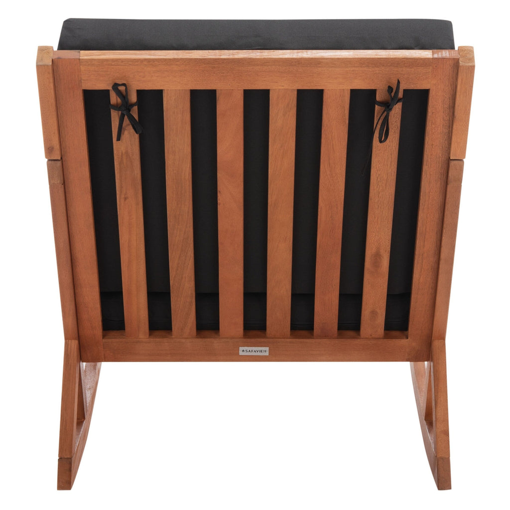 Sedia a dondolo da esterno SAFAVIEH Makaila con cuscino - 26L x 31P x 38A