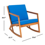 Sedia a dondolo da esterno SAFAVIEH Makaila con cuscino - 26L x 31P x 38A