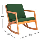Sedia a dondolo da esterno SAFAVIEH Makaila con cuscino - 26L x 31P x 38A