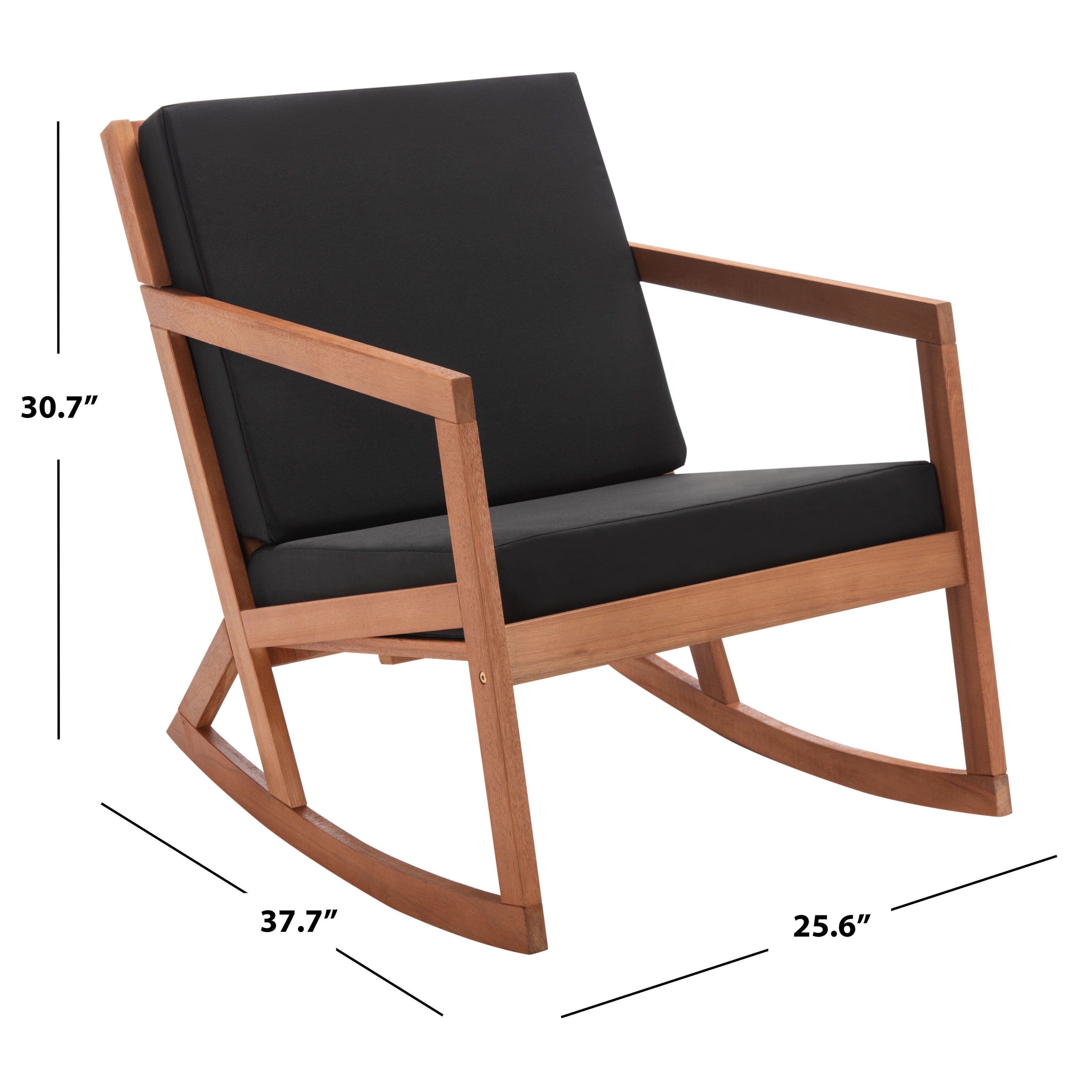 Sedia a dondolo da esterno SAFAVIEH Makaila con cuscino - 26L x 31P x 38A
