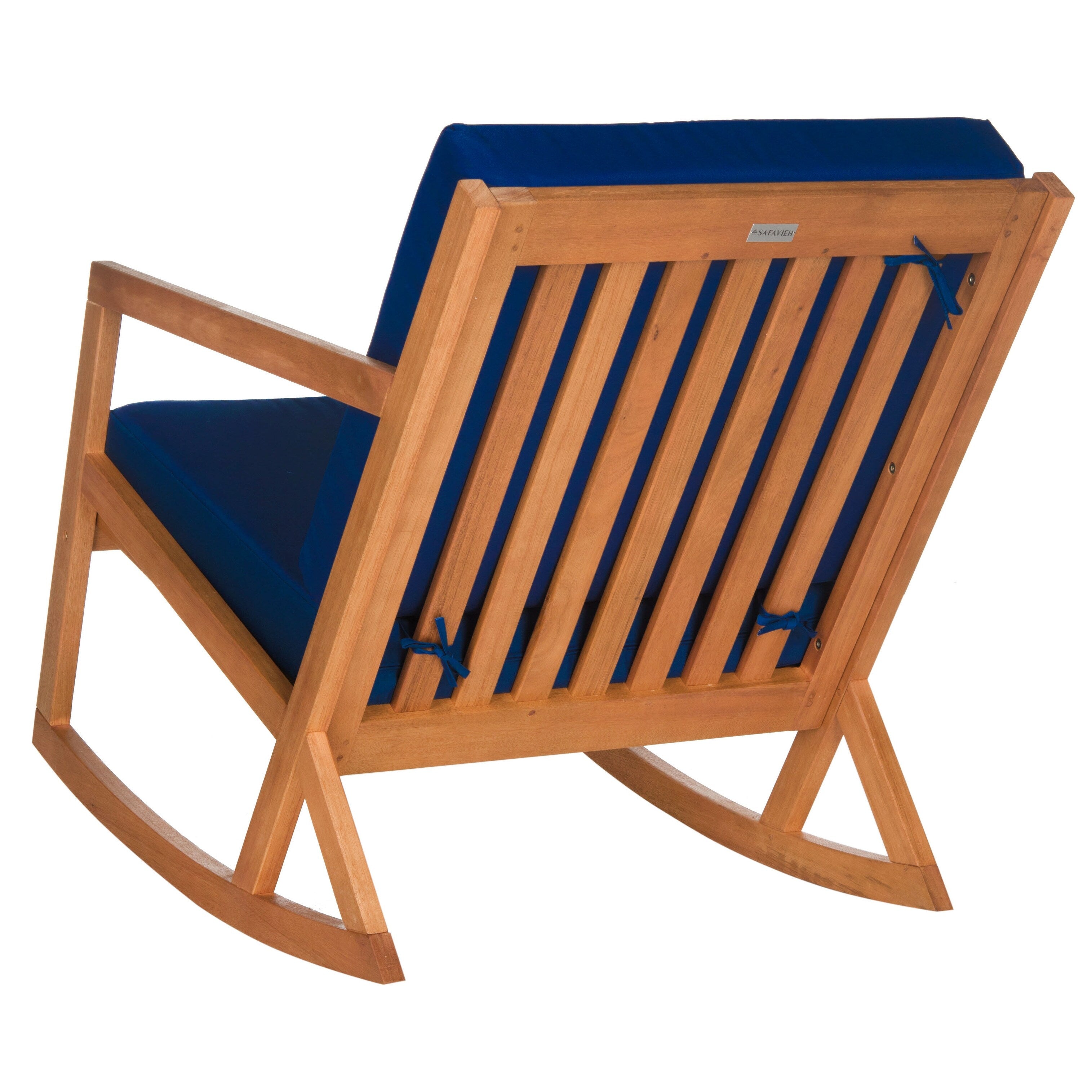 Sedia a dondolo da esterno SAFAVIEH Makaila con cuscino - 26L x 31P x 38A