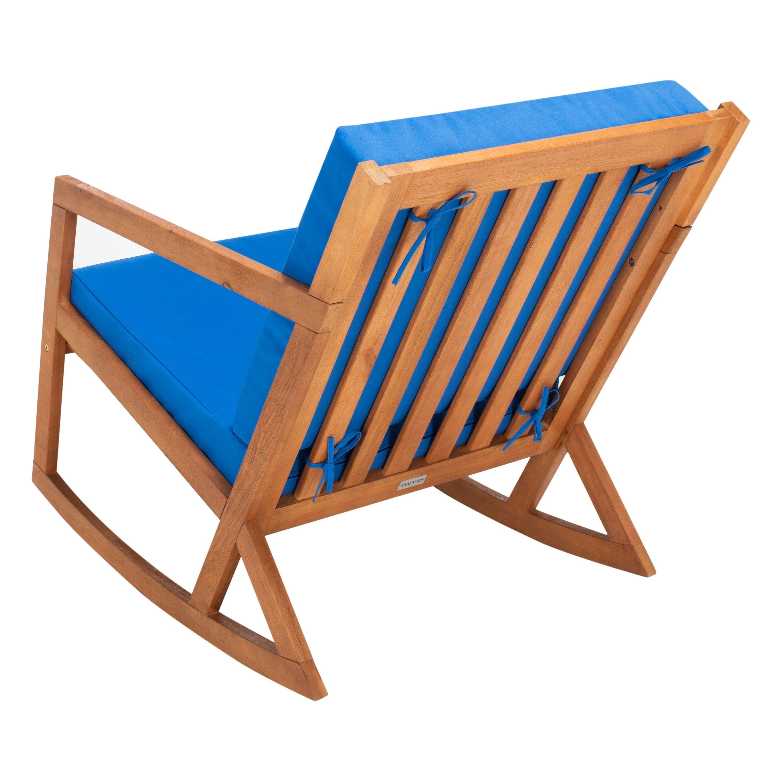 Sedia a dondolo da esterno SAFAVIEH Makaila con cuscino - 26L x 31P x 38A