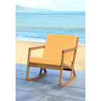 Sedia a dondolo da esterno SAFAVIEH Makaila con cuscino - 26L x 31P x 38A