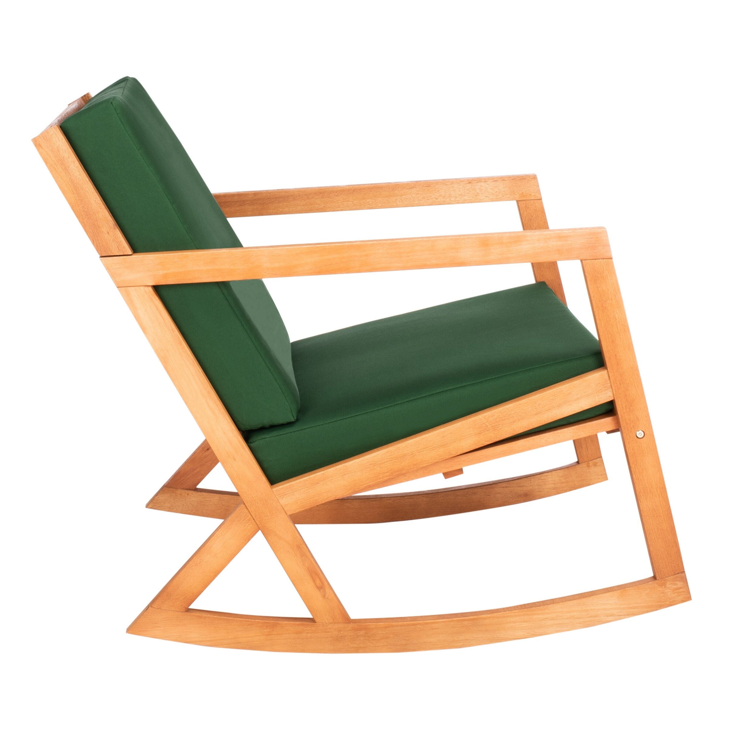 Sedia a dondolo da esterno SAFAVIEH Makaila con cuscino - 26L x 31P x 38A