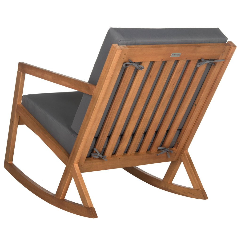 Sedia a dondolo da esterno SAFAVIEH Makaila con cuscino - 26L x 31P x 38A