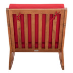 Sedia a dondolo da esterno SAFAVIEH Makaila con cuscino - 26L x 31P x 38A