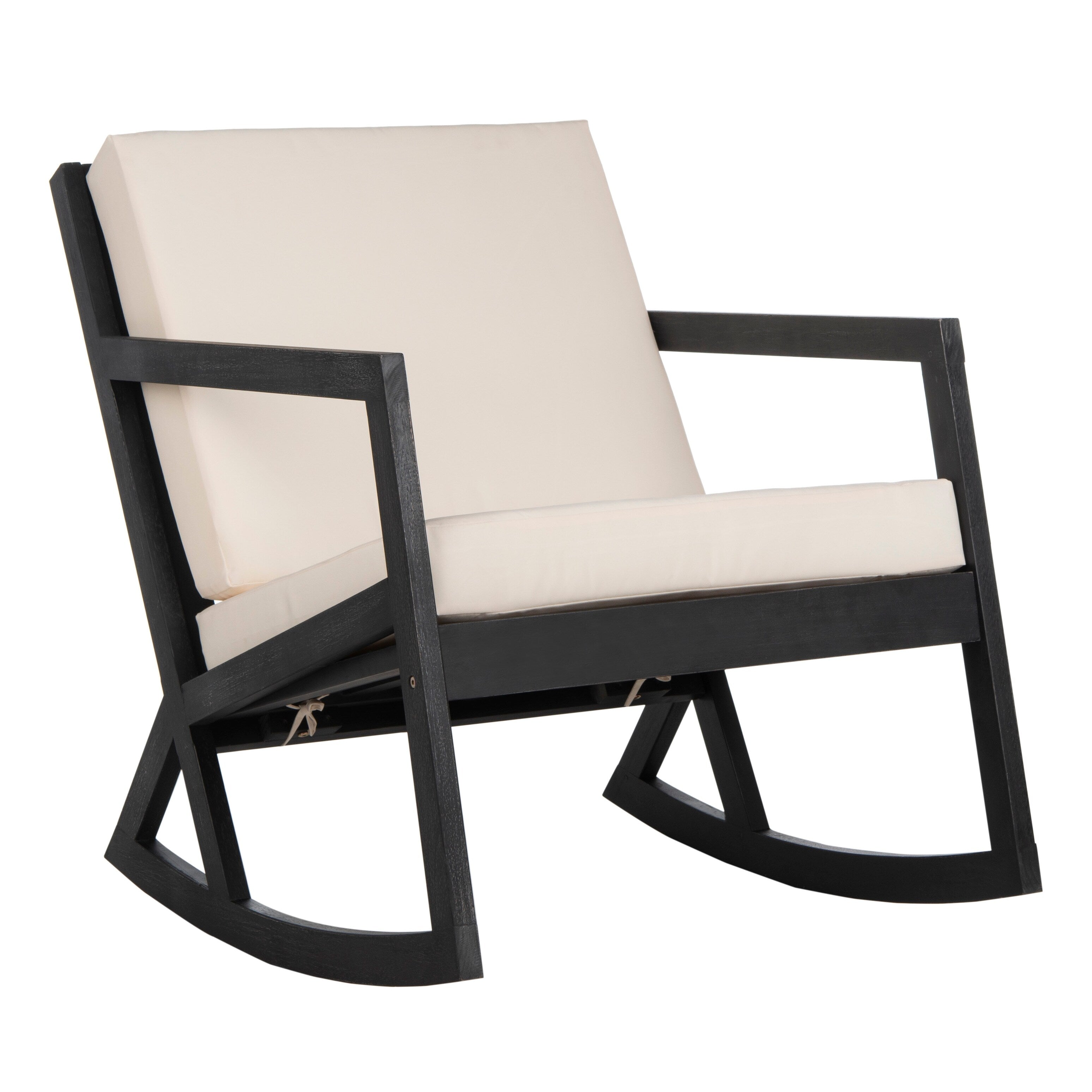 Sedia a dondolo da esterno SAFAVIEH Makaila con cuscino - 26L x 31P x 38A