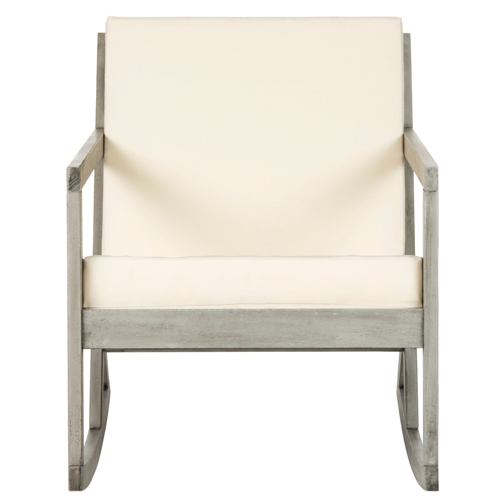 Sedia a dondolo da esterno SAFAVIEH Makaila con cuscino - 26L x 31P x 38A