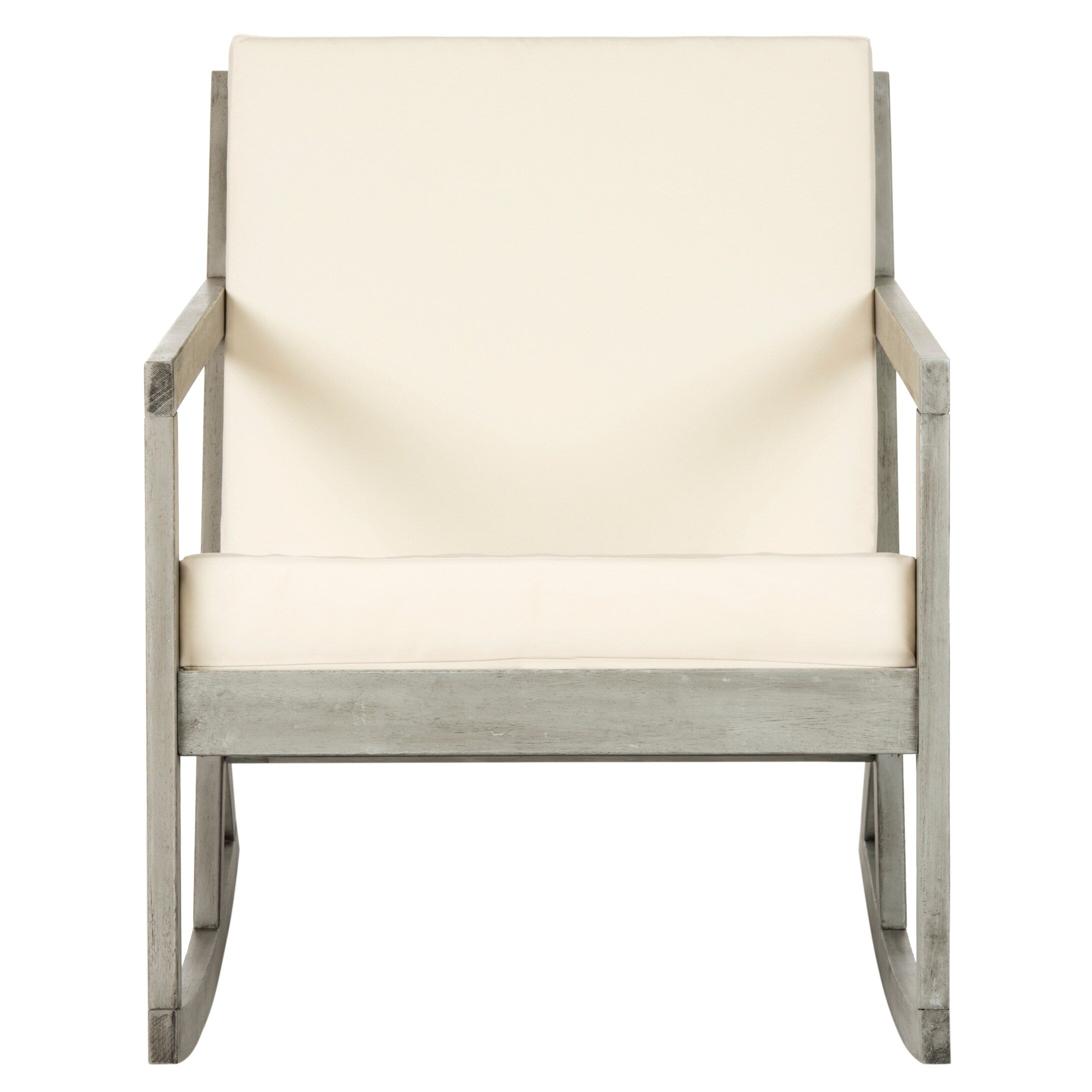 Sedia a dondolo da esterno SAFAVIEH Makaila con cuscino - 26L x 31P x 38A