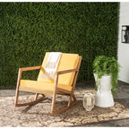 Sedia a dondolo da esterno SAFAVIEH Makaila con cuscino - 26L x 31P x 38A