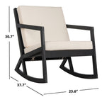 Sedia a dondolo da esterno SAFAVIEH Makaila con cuscino - 26L x 31P x 38A