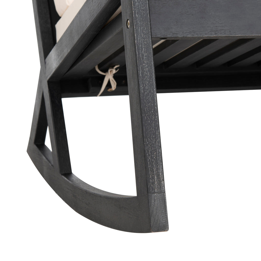 Sedia a dondolo da esterno SAFAVIEH Makaila con cuscino - 26L x 31P x 38A
