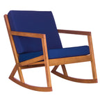 Sedia a dondolo da esterno SAFAVIEH Makaila con cuscino - 26L x 31P x 38A