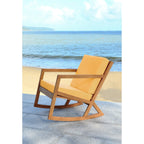 Sedia a dondolo da esterno SAFAVIEH Makaila con cuscino - 26L x 31P x 38A