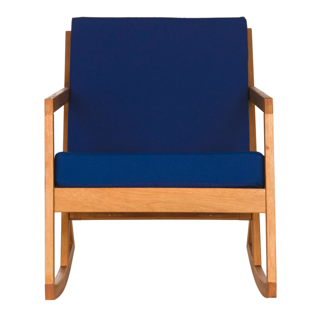Sedia a dondolo da esterno SAFAVIEH Makaila con cuscino - 26L x 31P x 38A
