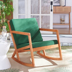 Sedia a dondolo da esterno SAFAVIEH Makaila con cuscino - 26L x 31P x 38A