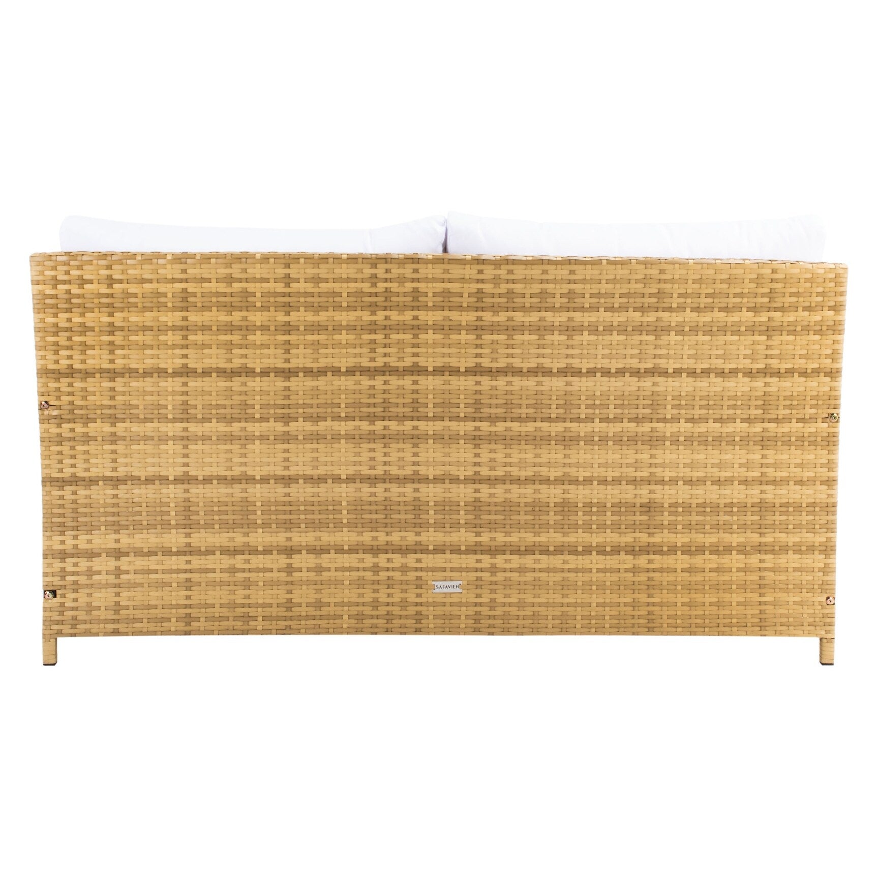 Divano letto da esterno in vimini Taniyah SAFAVIEH con cuscino e cuscini - 53L x 28P x 62A