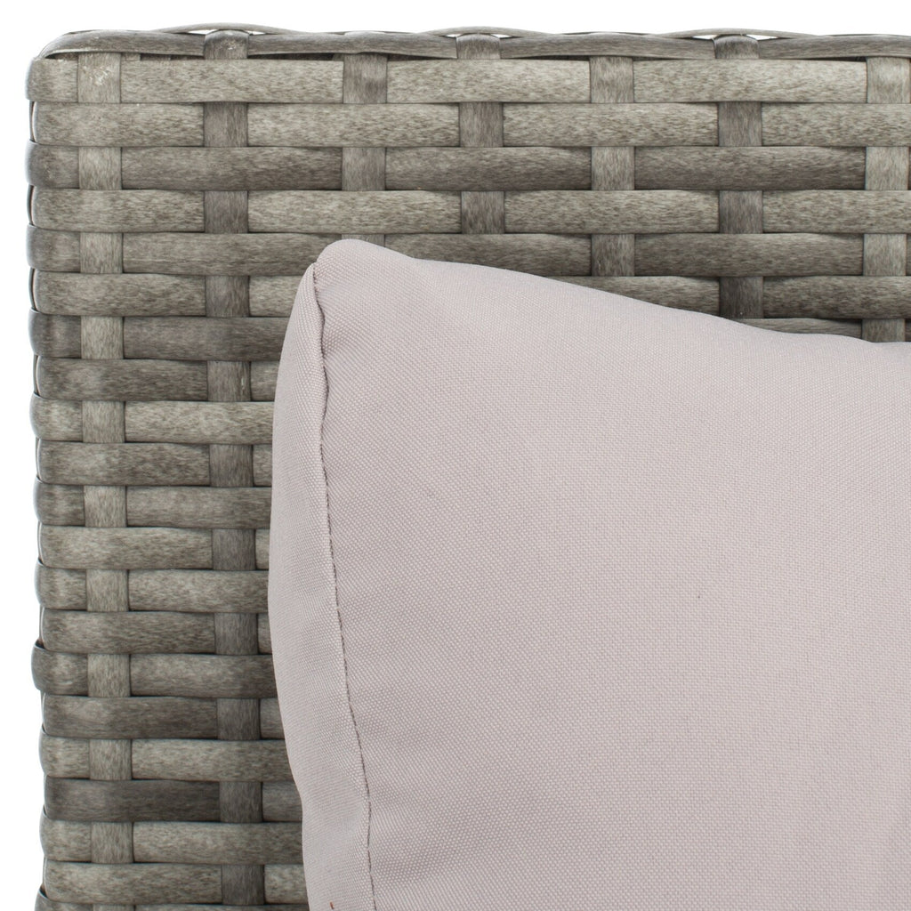 Divano letto da esterno in vimini Taniyah SAFAVIEH con cuscino e cuscini - 53L x 28P x 62A