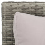 Divano letto da esterno in vimini Taniyah SAFAVIEH con cuscino e cuscini - 53L x 28P x 62A