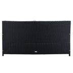 Divano letto da esterno in vimini Taniyah SAFAVIEH con cuscino e cuscini - 53L x 28P x 62A